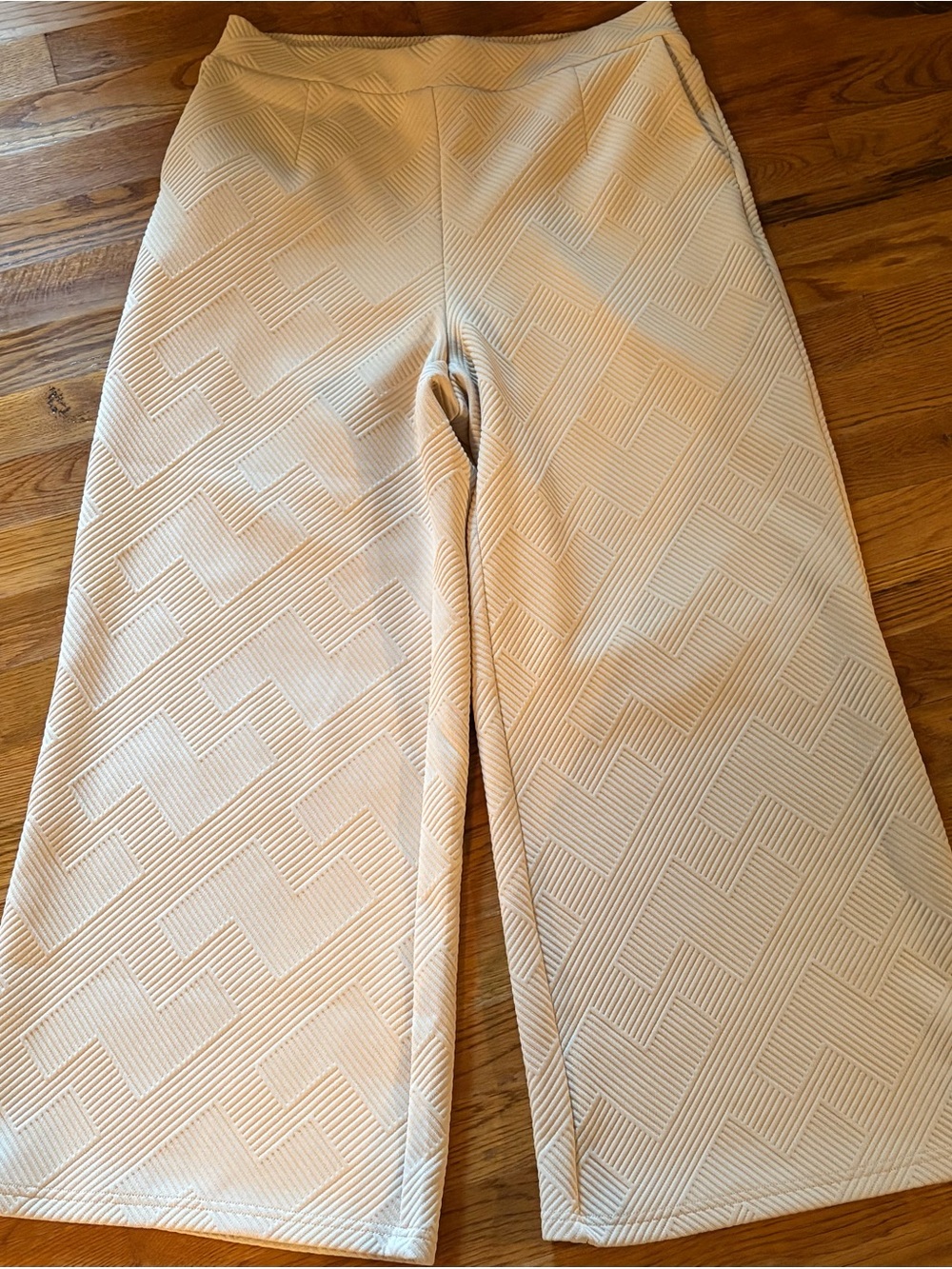 Jodifl Geometric Textired Jacquard Lounge Pants w/pockets, Size L
